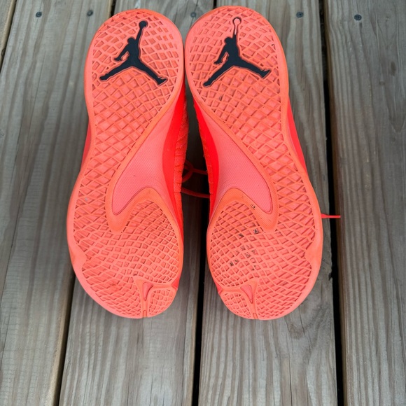 Jordan Super Fly 5 Infrared 23 (844677-606) Men’s size 7.5 Bright Mango EUC - Picture 14 of 15